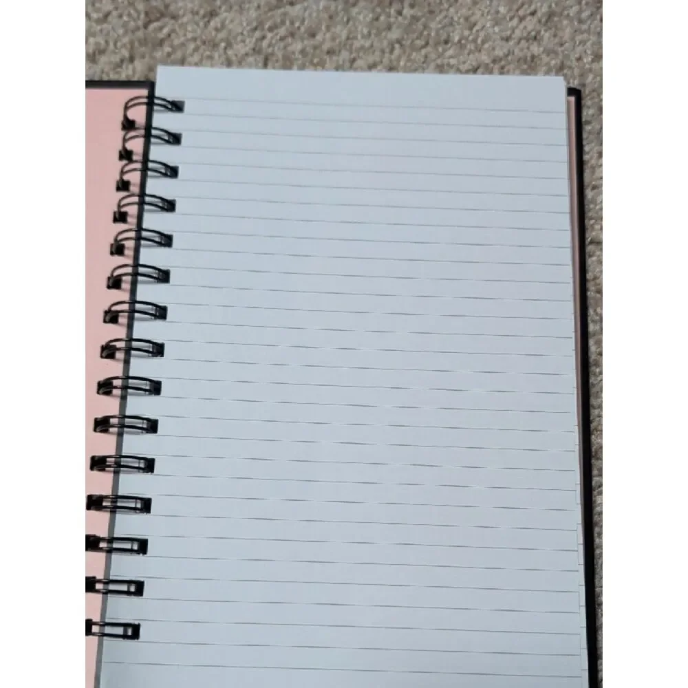 Black and Gold Spiral Notebook - Home Office Journal